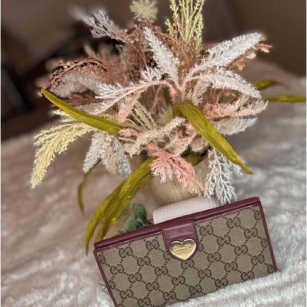 Gucci Brown and Burgundy Wallet